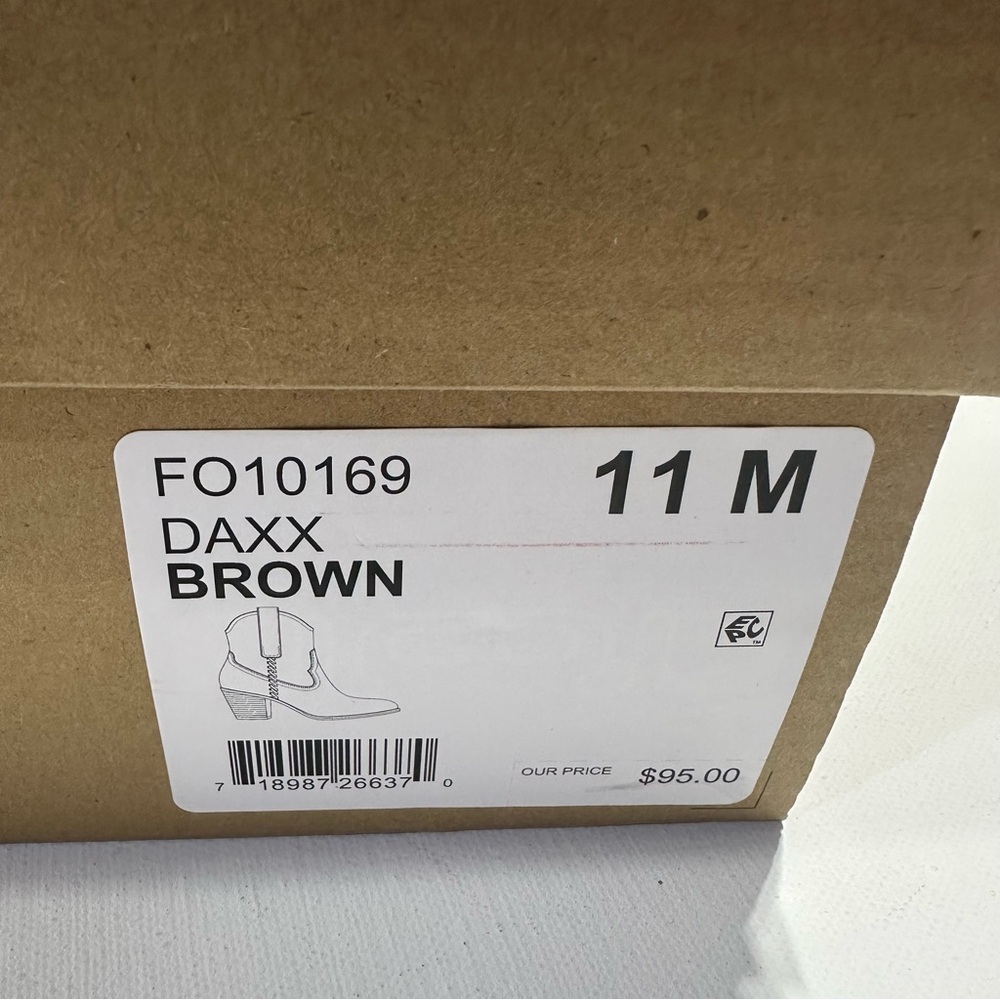 Frye Brown Western Ankle Boots - Picture 6 of 6